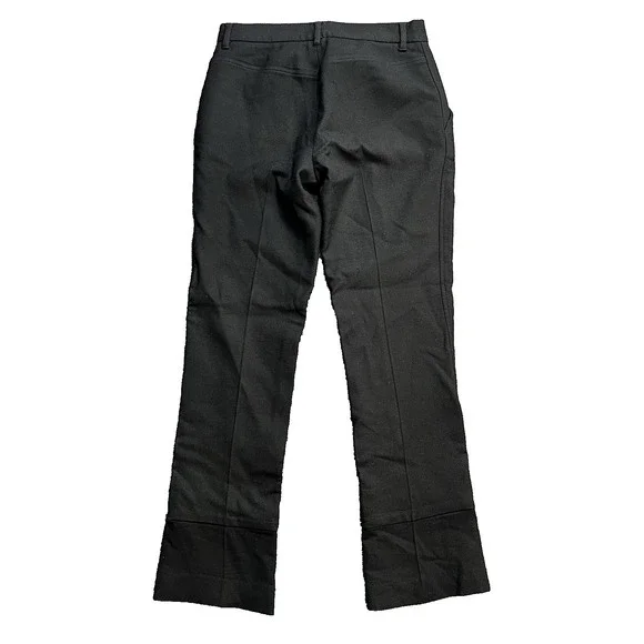 Ralph Lauren Purple Label Wool High Waist Dress Pants Black Sz 6 Button Pant Hem - Picture 2 of 16